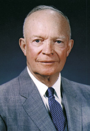 Photo of US President Dwight D Eisenhower